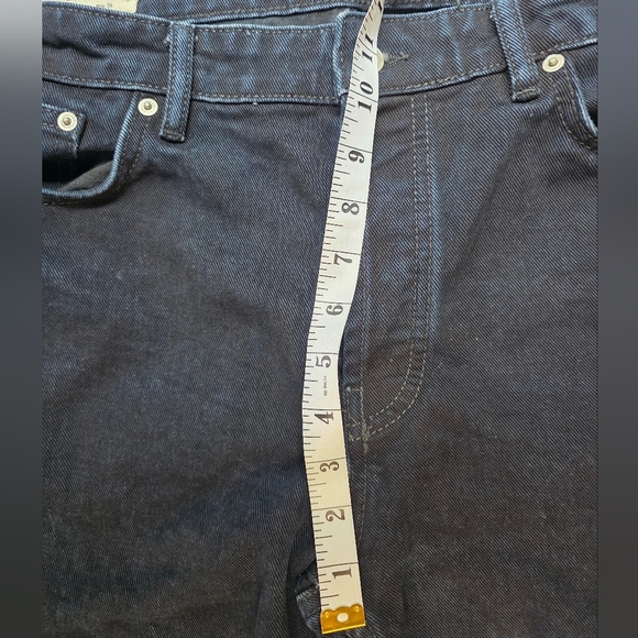 ZARA mens Straight Leg, High Waist, Dark Wash Jeans 34 - Picture 7 of 12